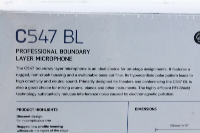 AKG C547 BL Boundary Layer Microphone