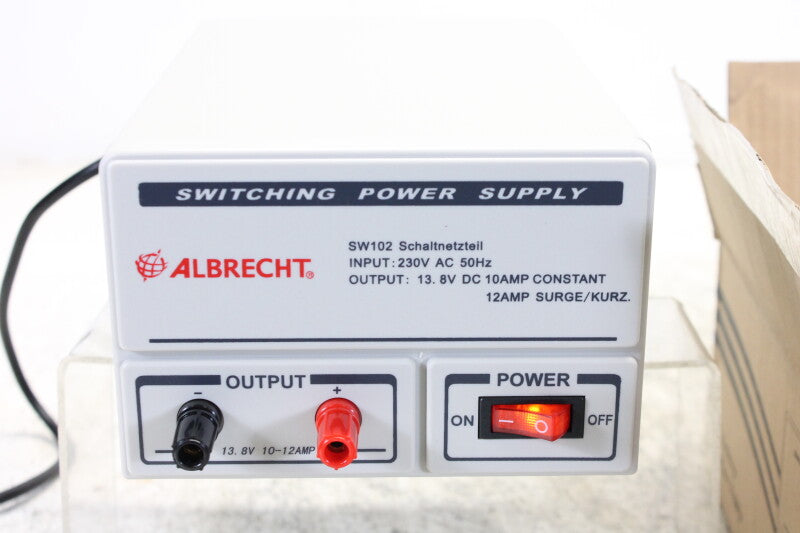 Albrecht Switching power supply SW102 220v to 13.8v in box (No.2)