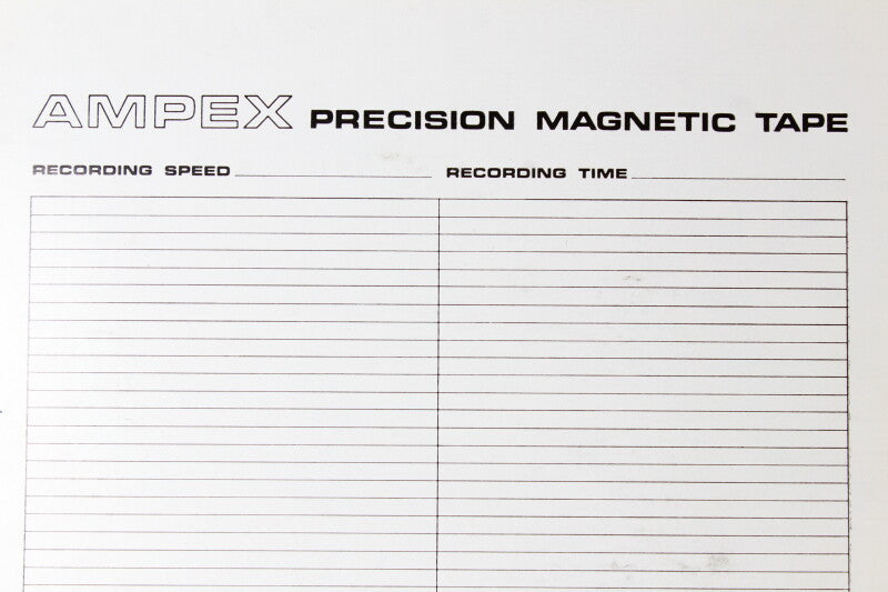 Ampex Empty Precision Magnetic Tape Box Unwritten