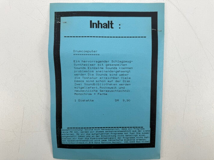 Atari ST Drum Computer Software