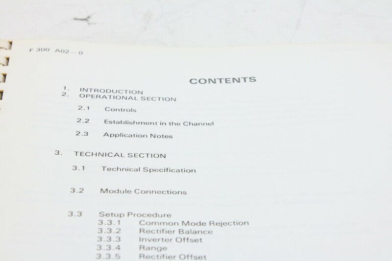 Audio Design F 300-S Expander Gate Instruction Manual