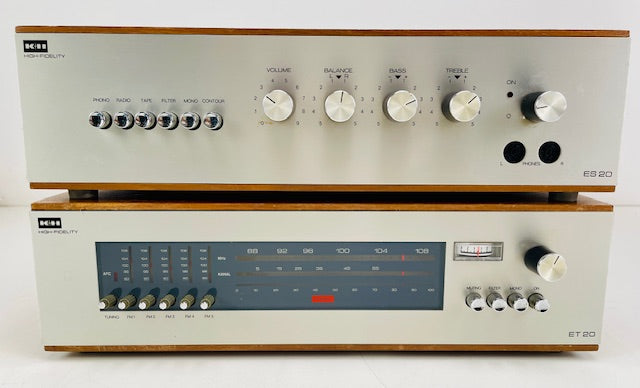Klein & Hummel ES 20+ET20 Stereo Amplifier + AM/FM Tuner Set