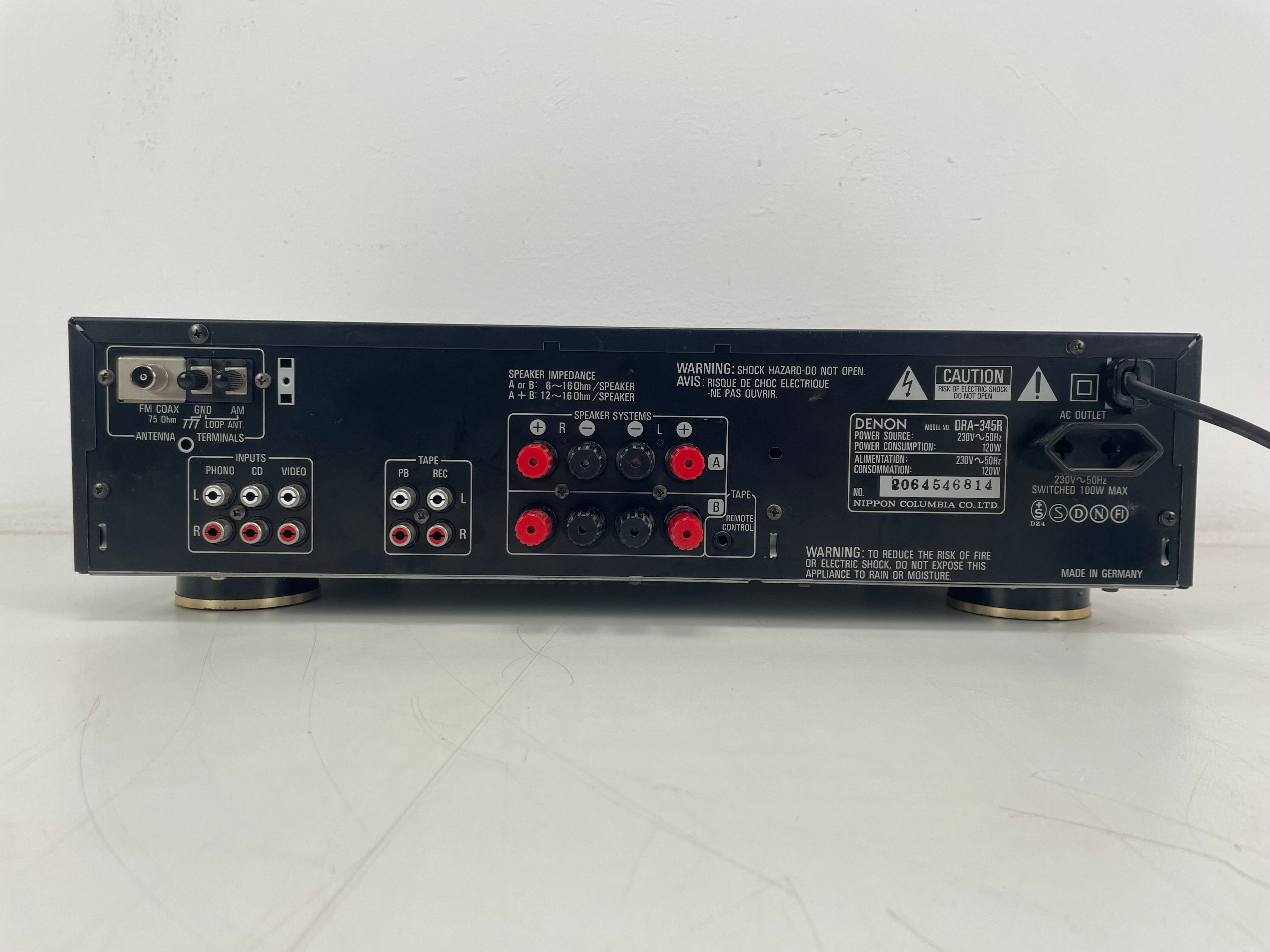 Denon - DRA-345R - AM-FM Stereo Receiver