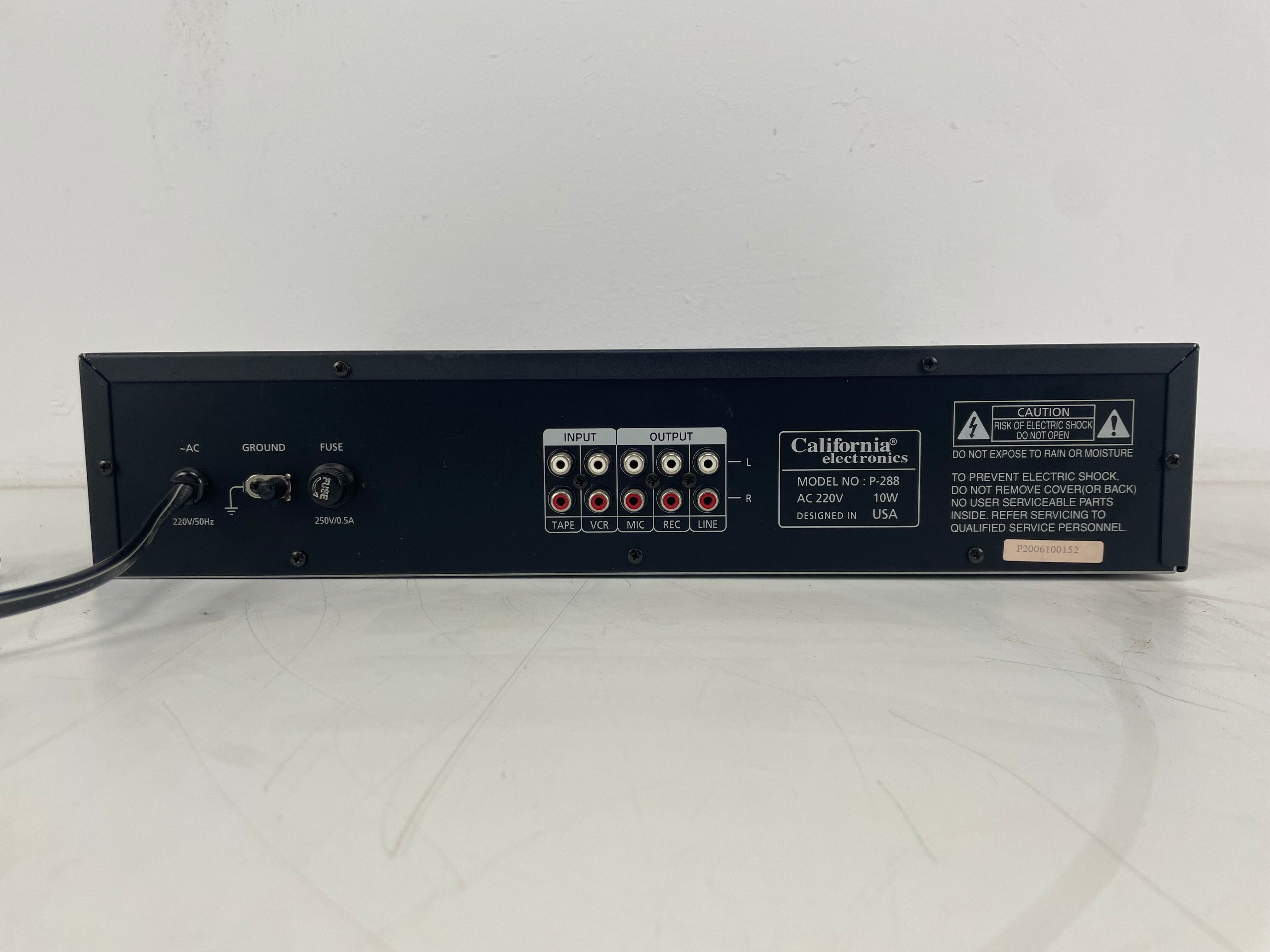 California Electronics - P-288 - Microphone Preamplifier