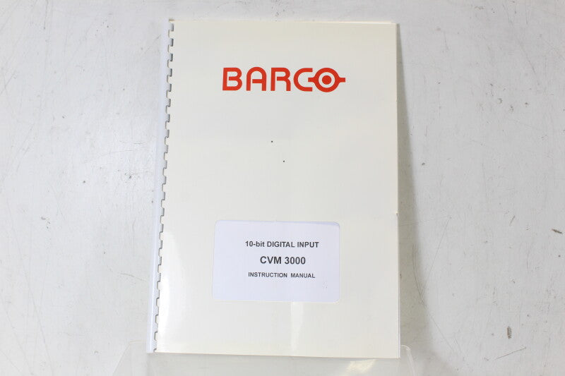 Barco CVM 3000 10-Bit Digital Input With Instruction Manual