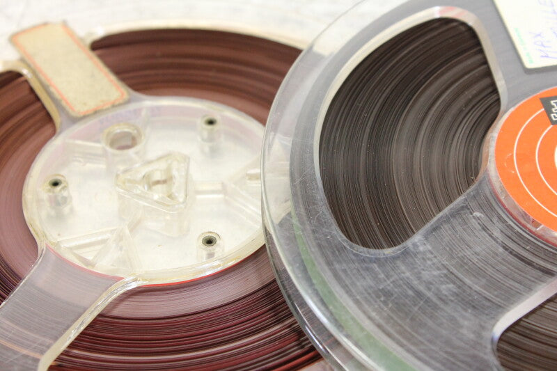 BASF Magnetophonband 1/4" reel tape 5¾" in box USED (2 reels)
