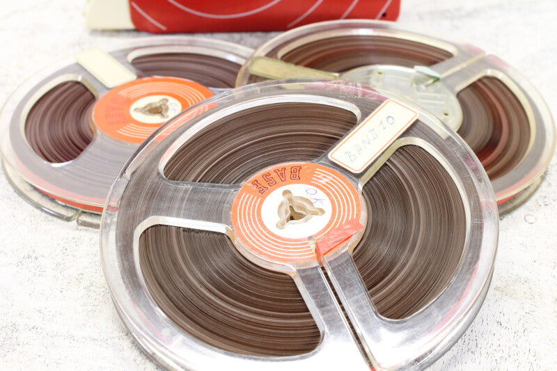 BASF Magnetophonband 1/4" reel tape 5¾" in plastic 3box USED