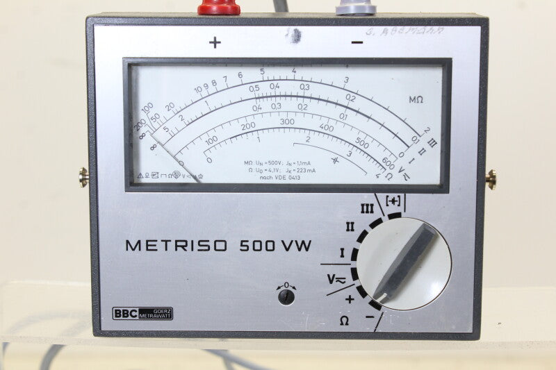 BBC Goerz Metriso 500 VW Mutlimeter in case