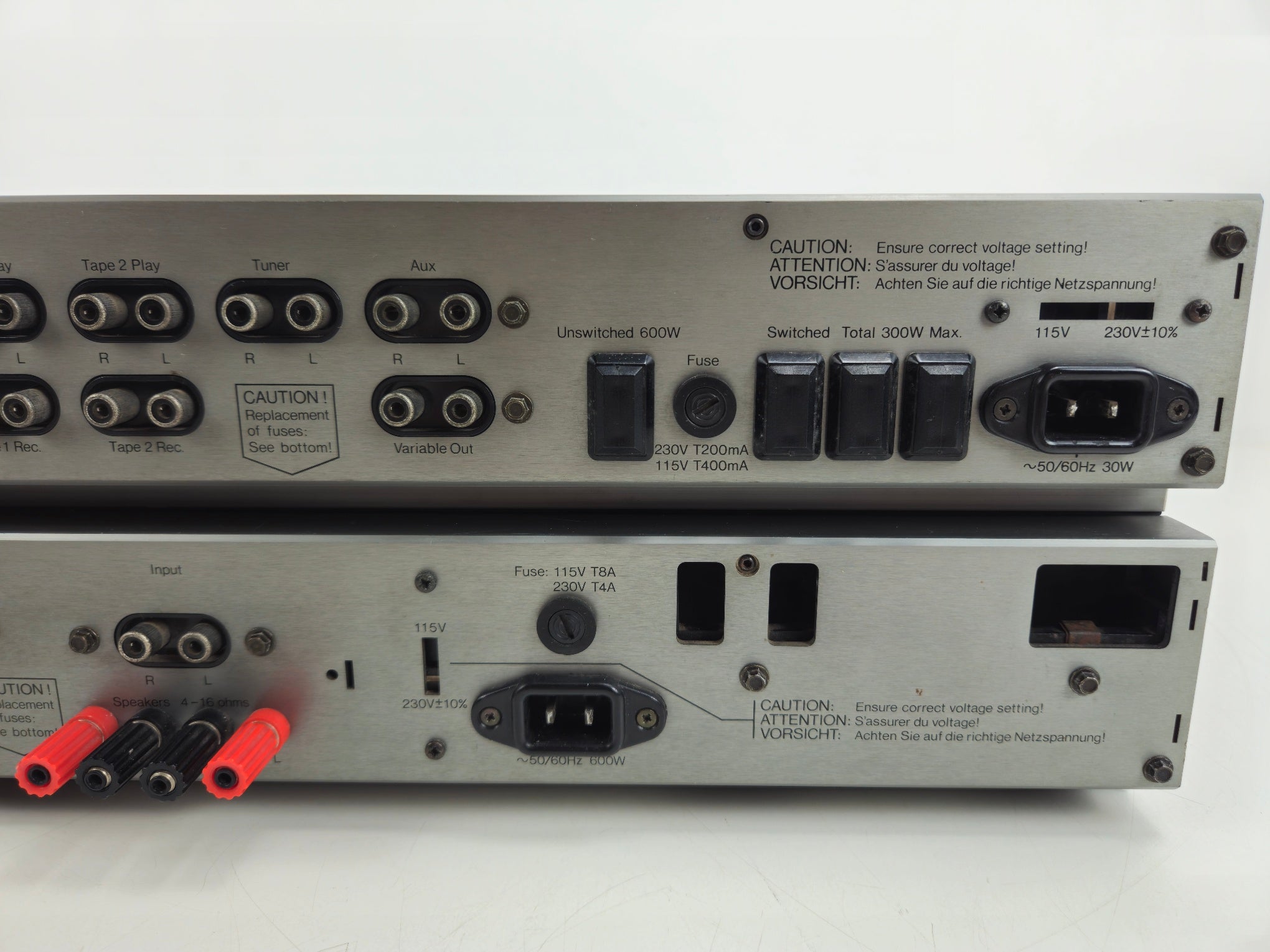 Tandberg - 3002 Control Amplifier - 3003 Power Amplifier - Set - Fully Serviced