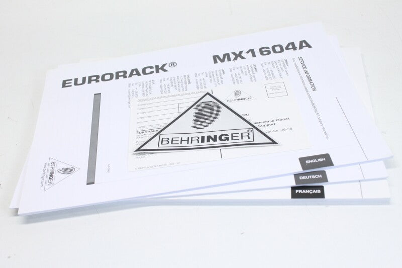 Behringer Eurorack MX1604A