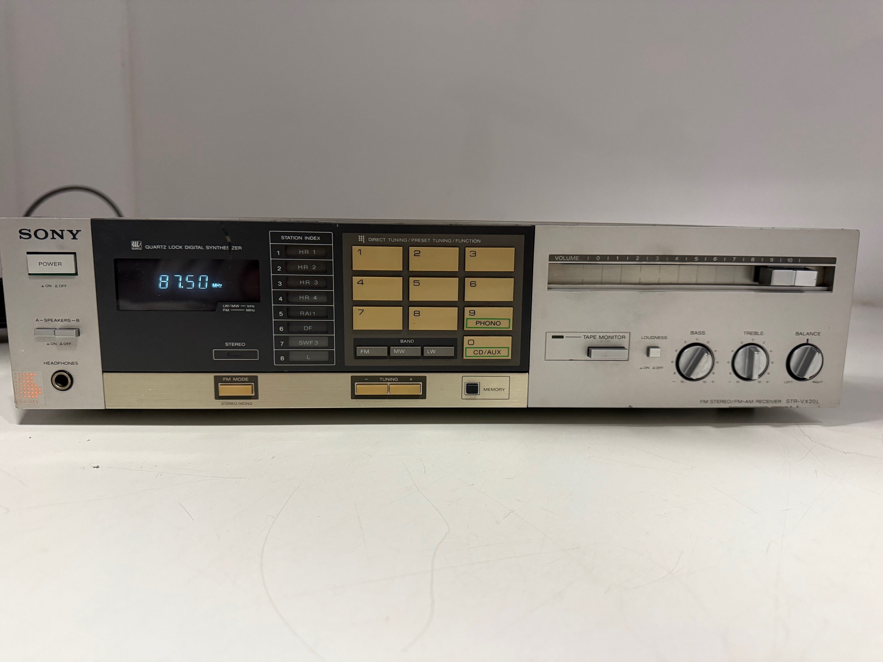 Sony STR - VX20L FM Stereo / FM - AM Receiver - Light serviced