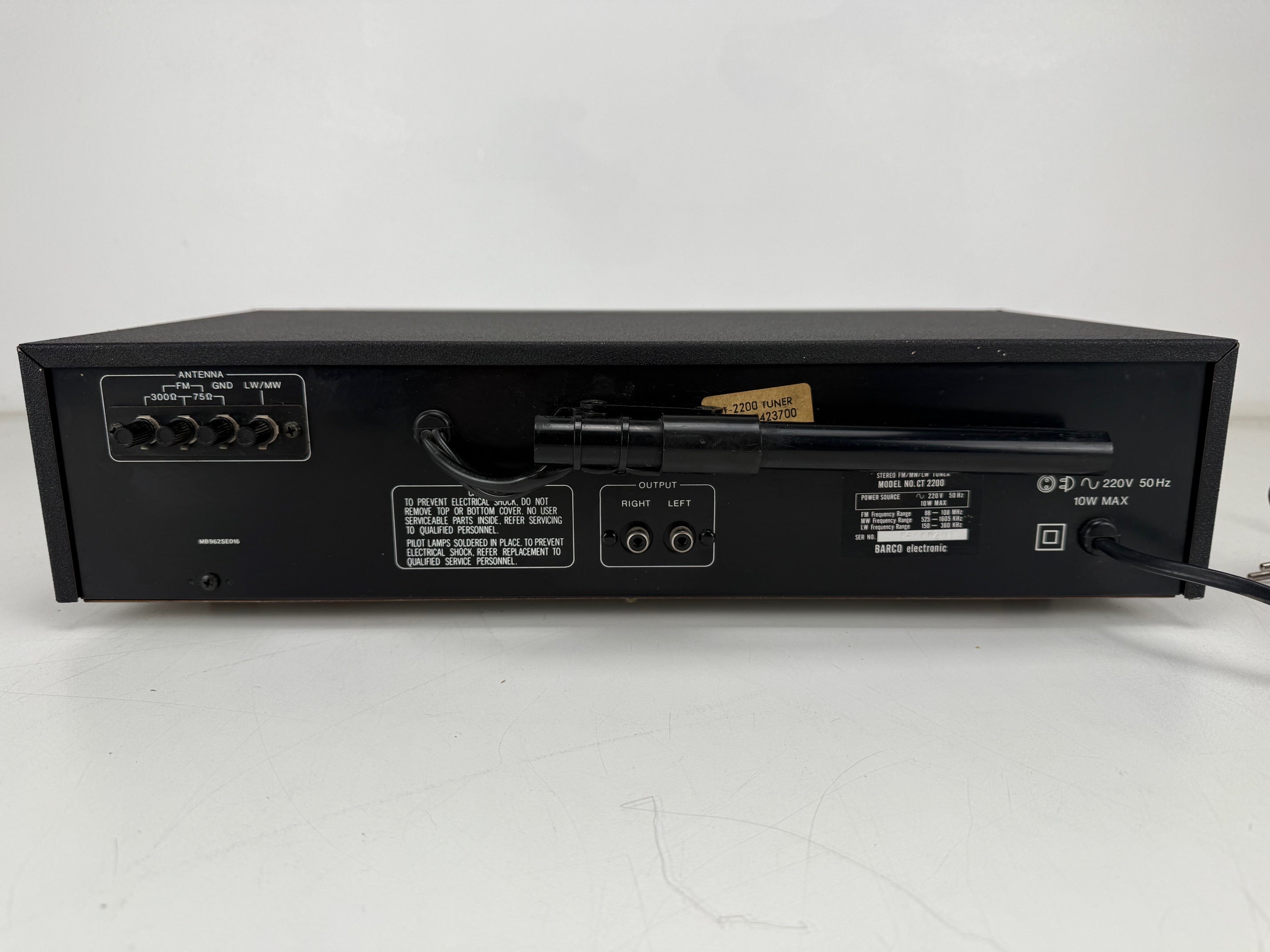 Barco CT-2200 MW LW FM MPX Stereo Tuner