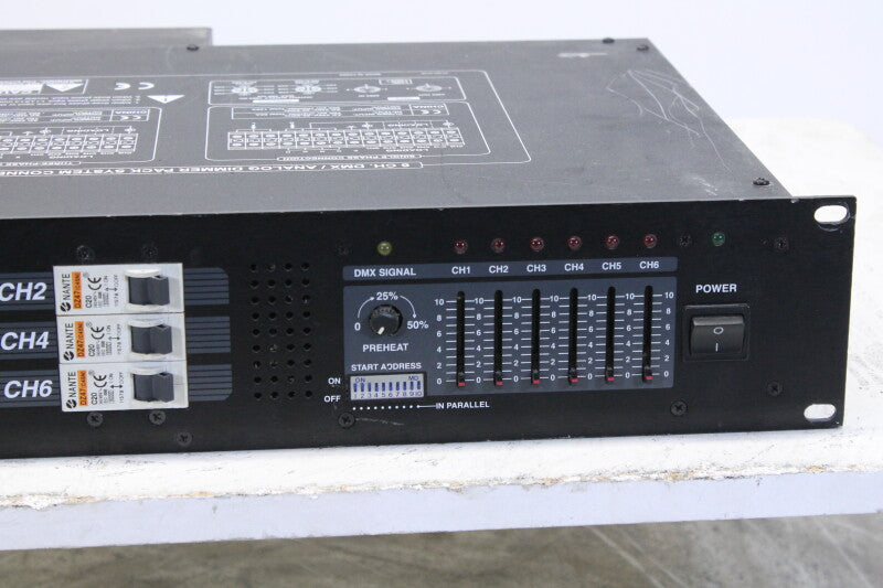 Botex DPX-620 6 Channel Dimmer Pack