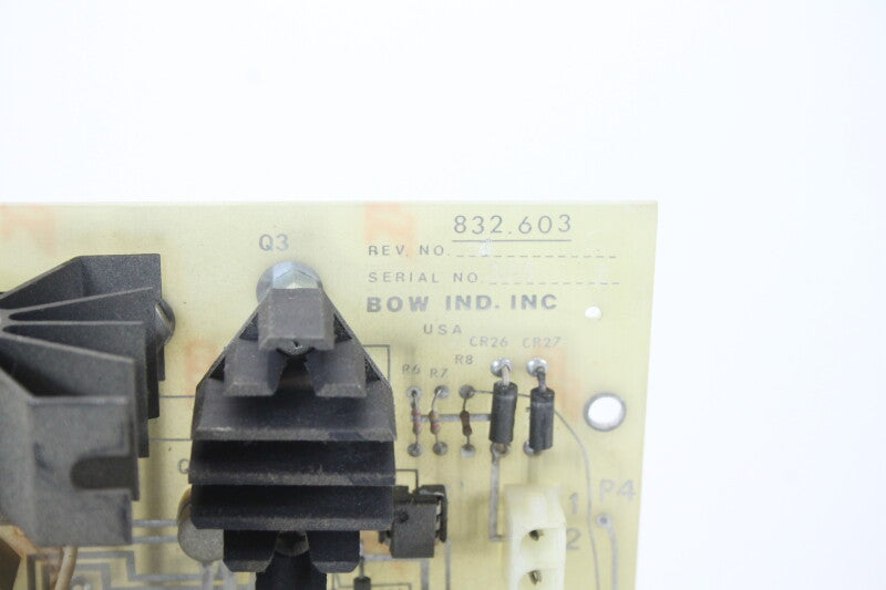 Bow Industries Inc. Transport Drive PCB 832.603 With Mallory Capacitors