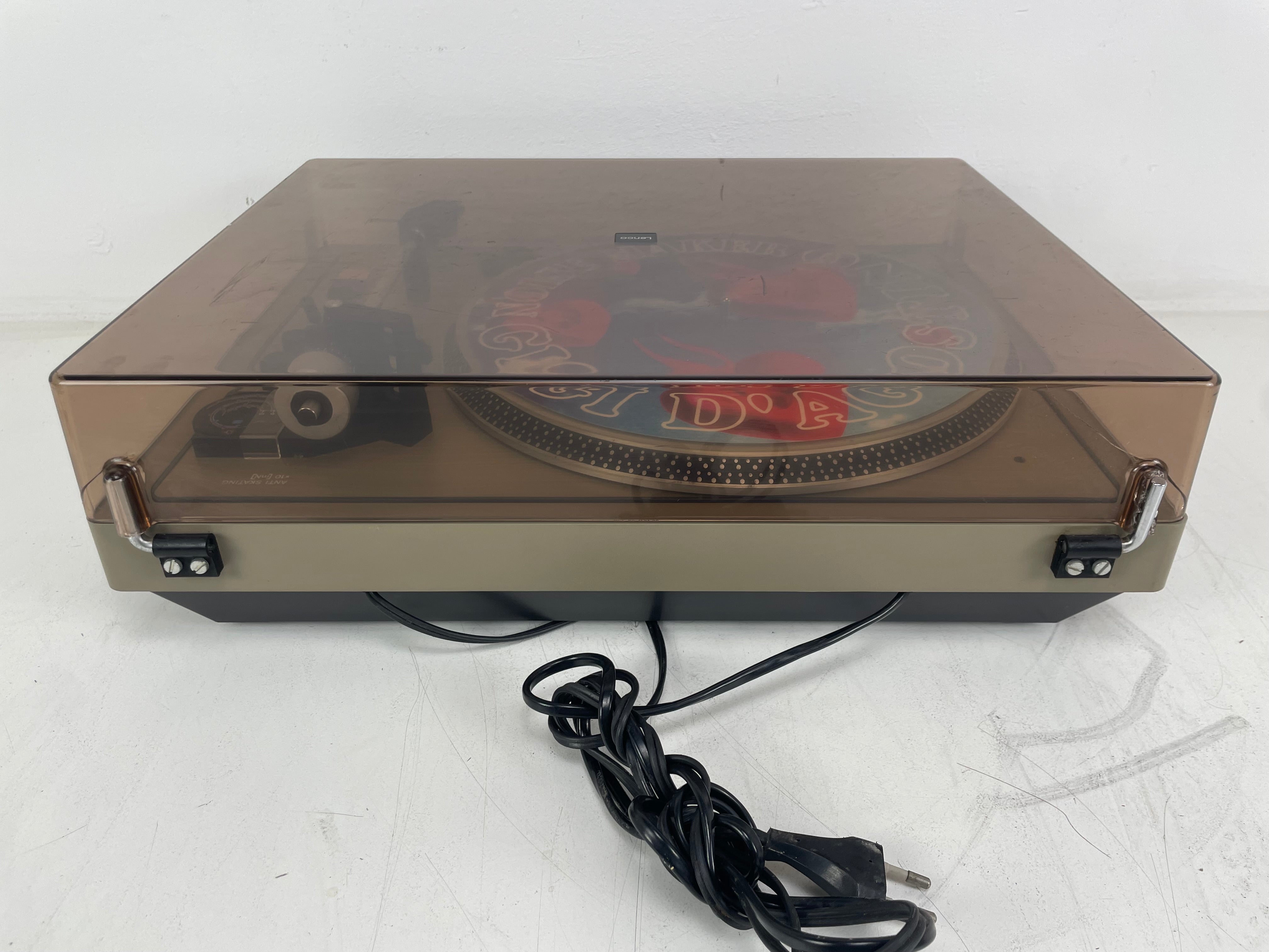 Lenco - L833D - Direct Drive Turntable - Lenco Stylus - Broken Dustcover/Strobe