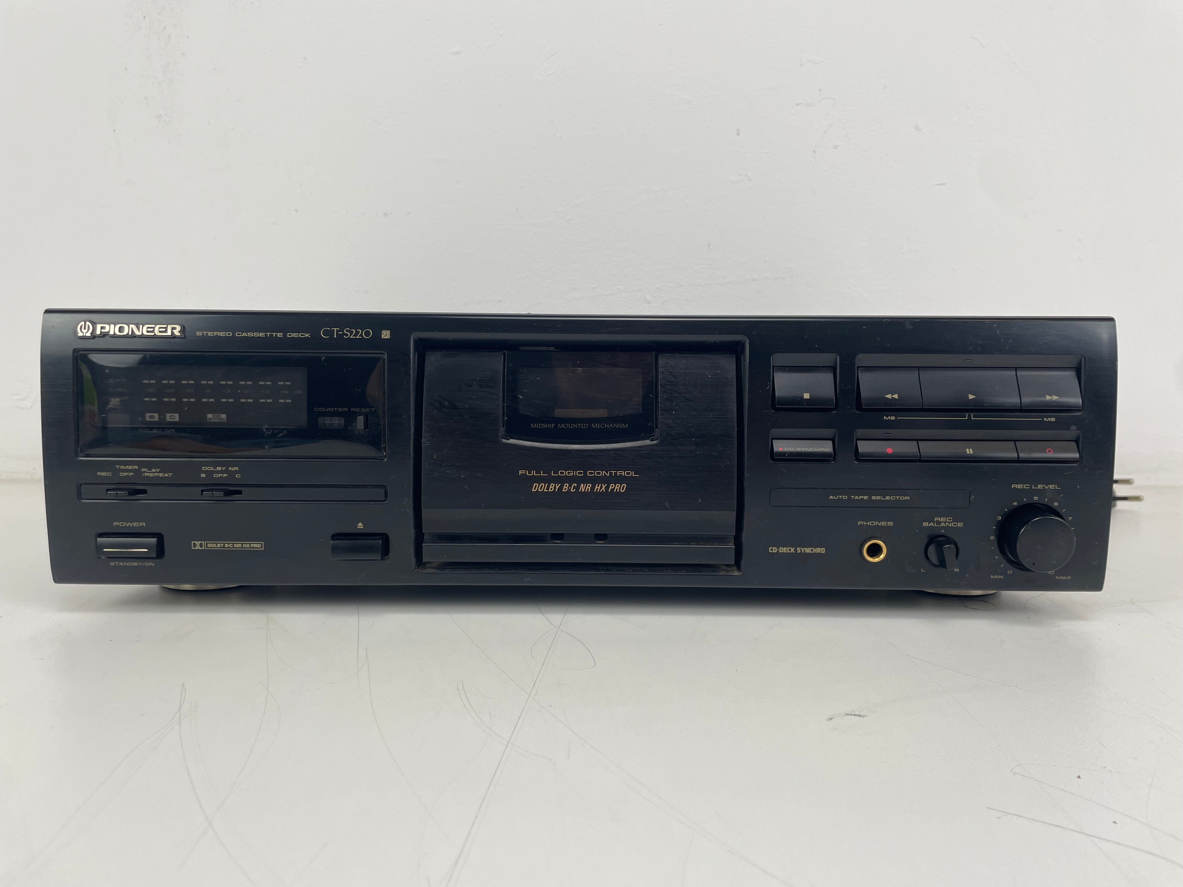Pioneer - CTS220 - Stereo Cassette Deck - Serviced (New Belts)