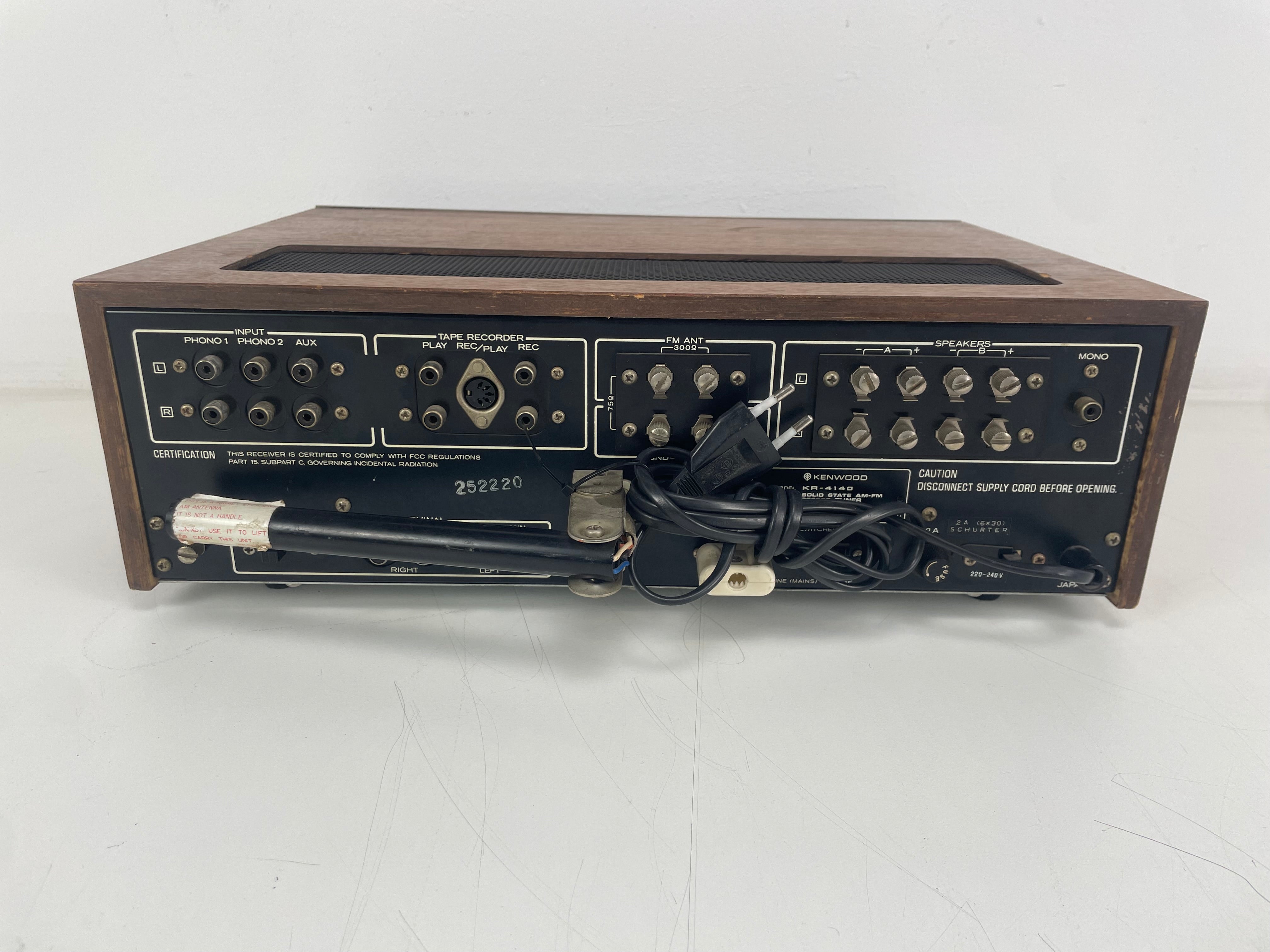 Kenwood - KR4140 - Stereo Receiver - Serviced (LED Installed/Recapped)
