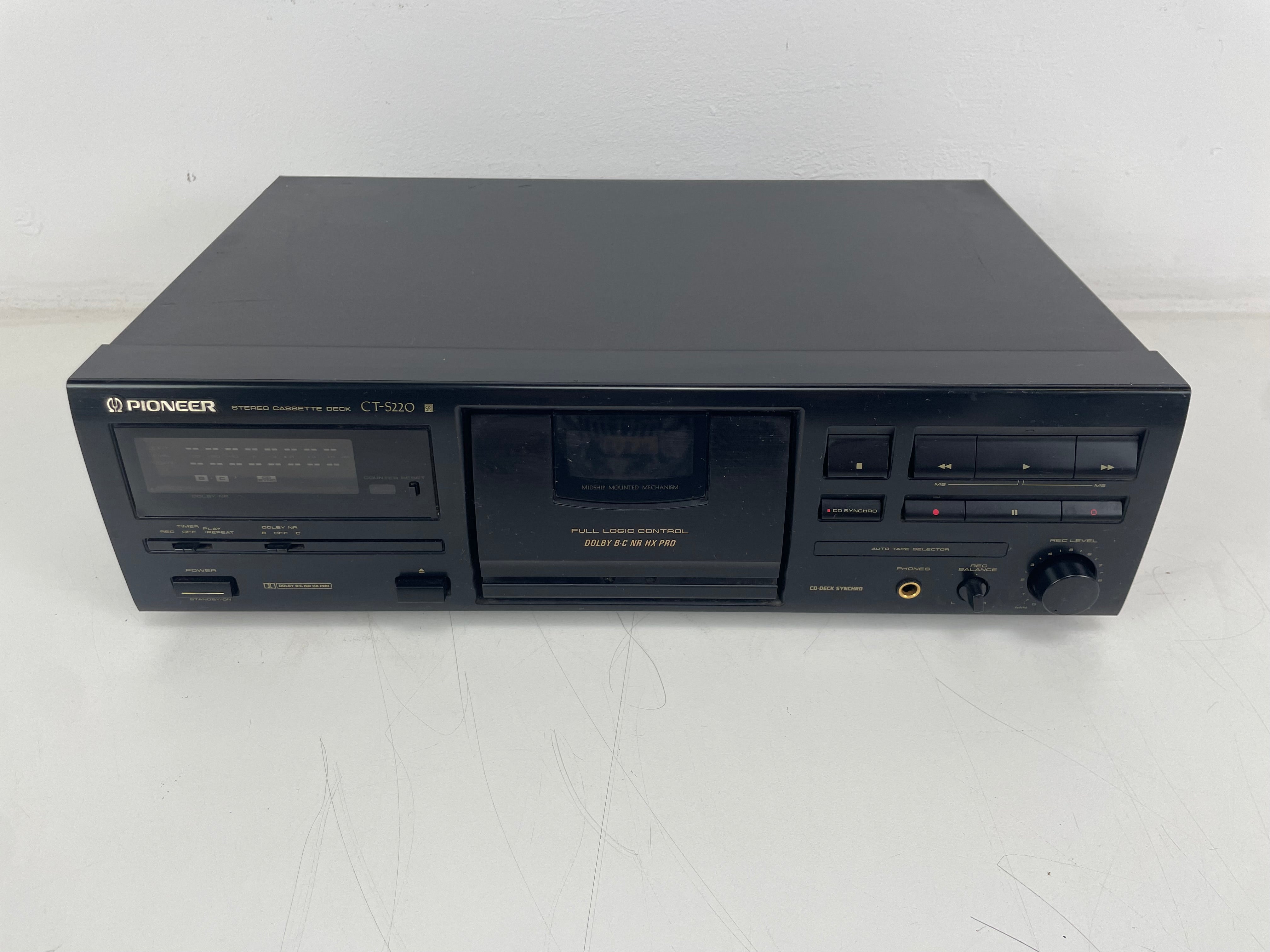 Pioneer - CTS220 - Stereo Cassette Deck - Serviced (New Belts)