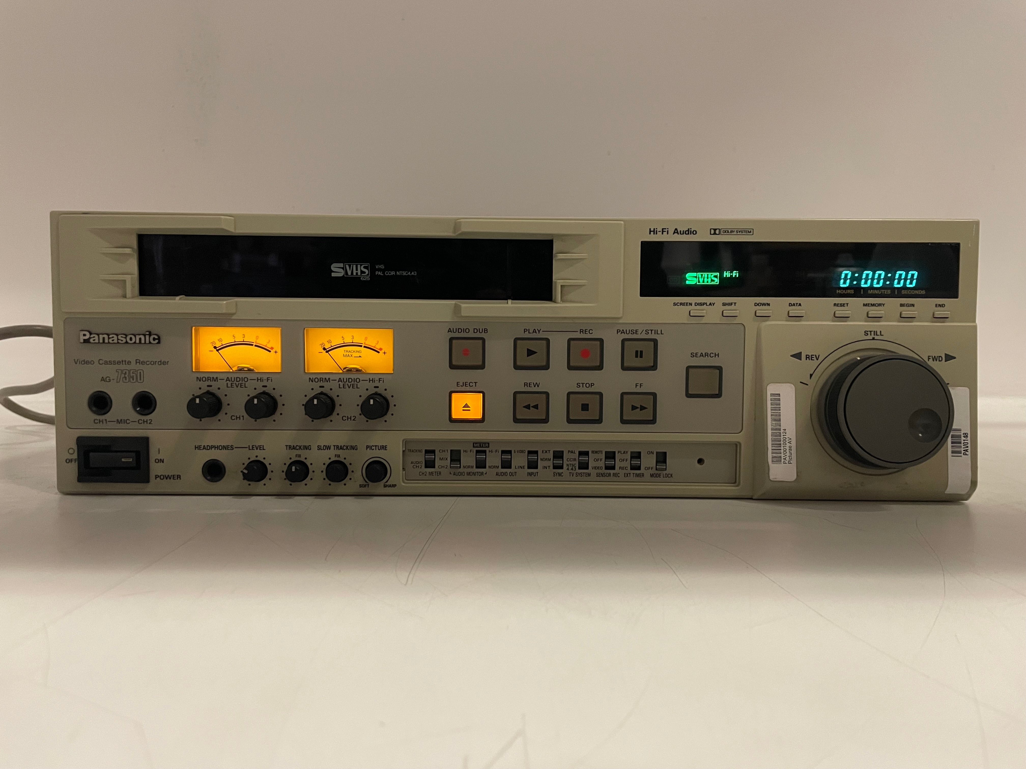 Panasonic - AG-7350 - SVHS - Video Cassette Recorder  - Fully Serviced
