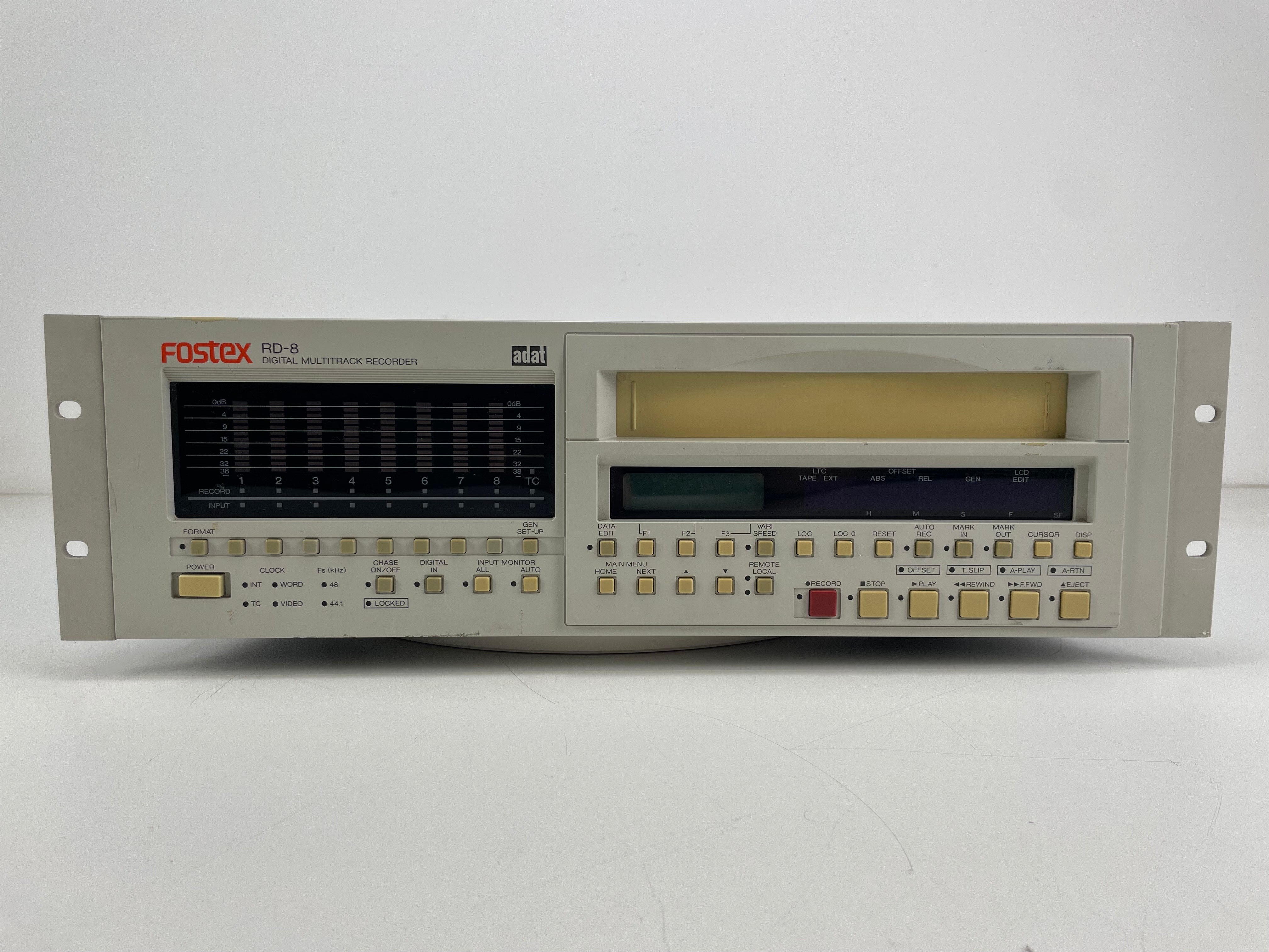 Fostex RD-8 ADAT 8-Track Digital Recorder – With Manual & 2 NOS ADAT's