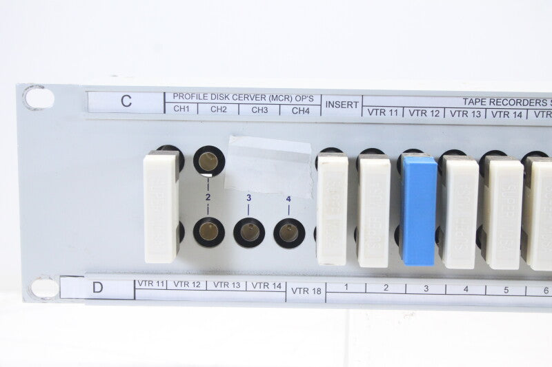 Media Coax Video Patch Panel 2x24 Channels