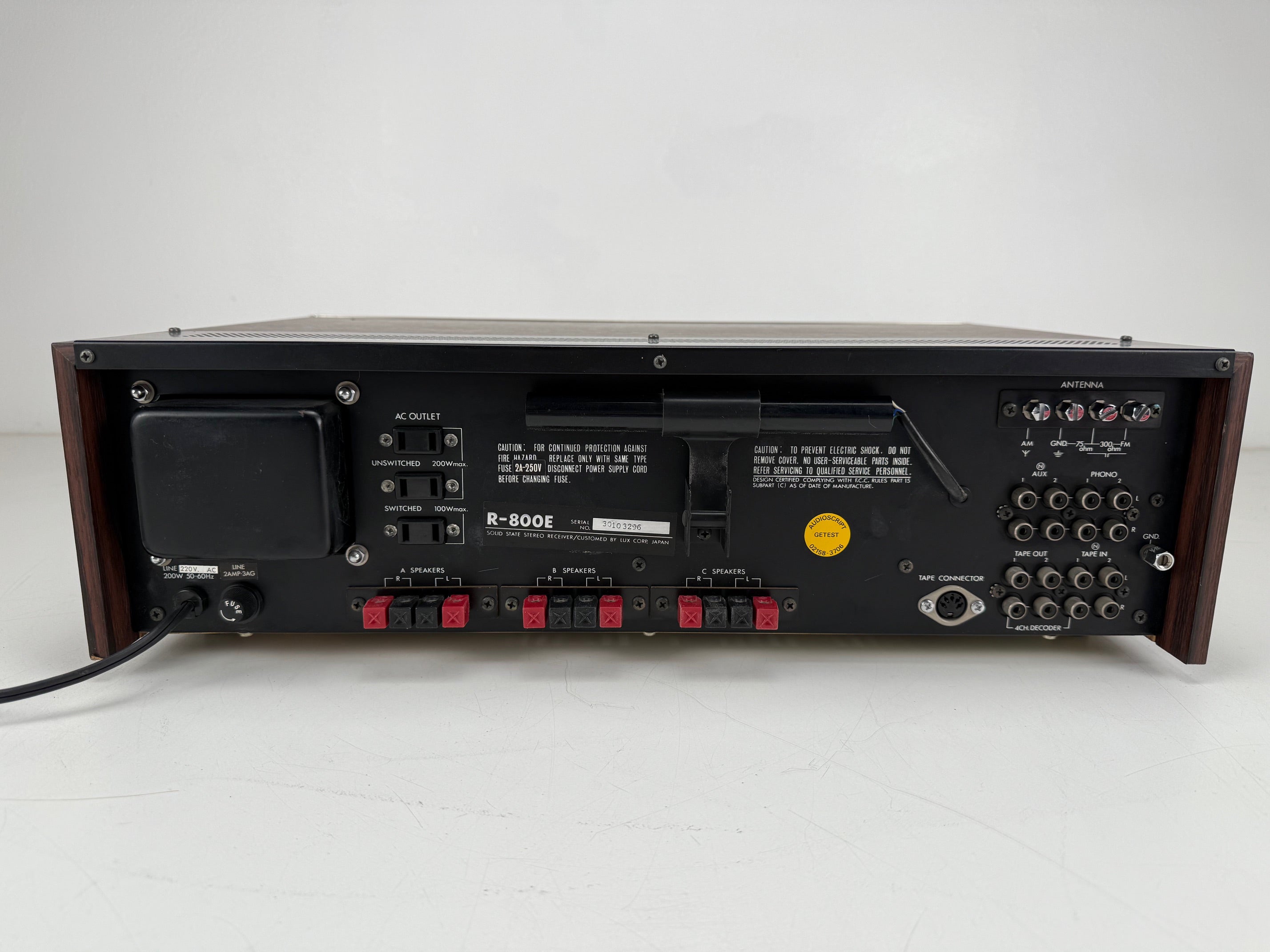Luxman R-800E Solid State AM/FM Multiplex Stereo Receiver - Onderhoud uitgevoerd