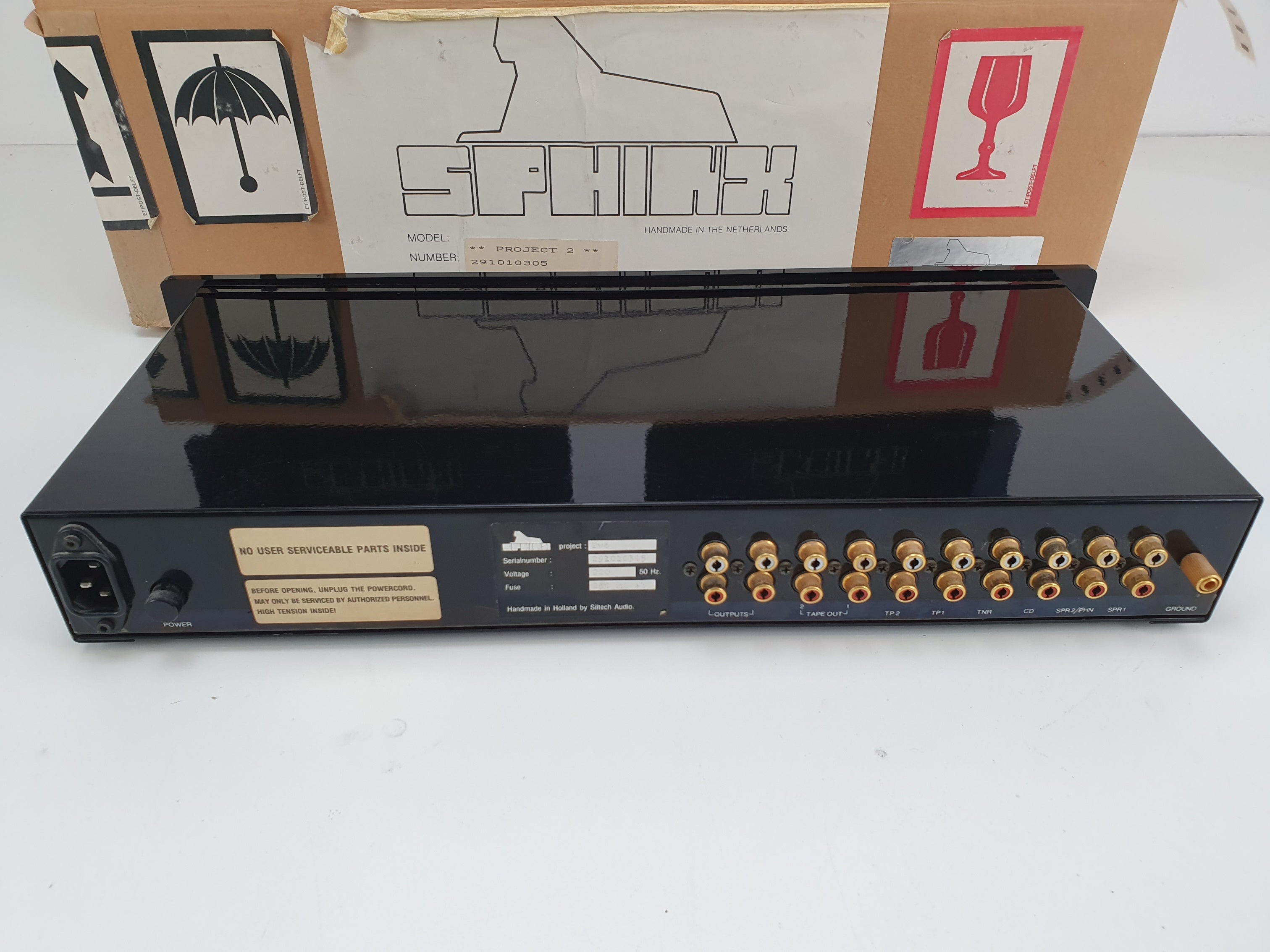 Sphinx Project 2 MK1 Pre amplifier (in box) - Project 12 MONO Power amplifier 2x