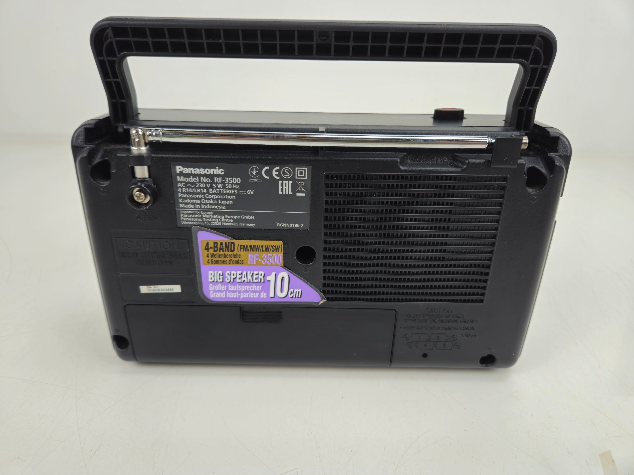Panasonic - GX500 - FM-LW-MW-SW - Portable Receiver - As New