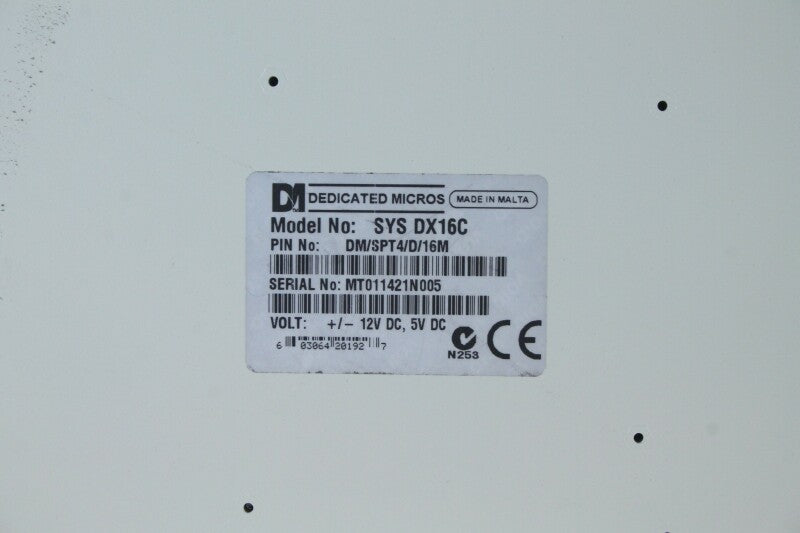 DM (Dedicated Micros) SYS DX16C - System Sprite Duplex - Routing/Switching Module