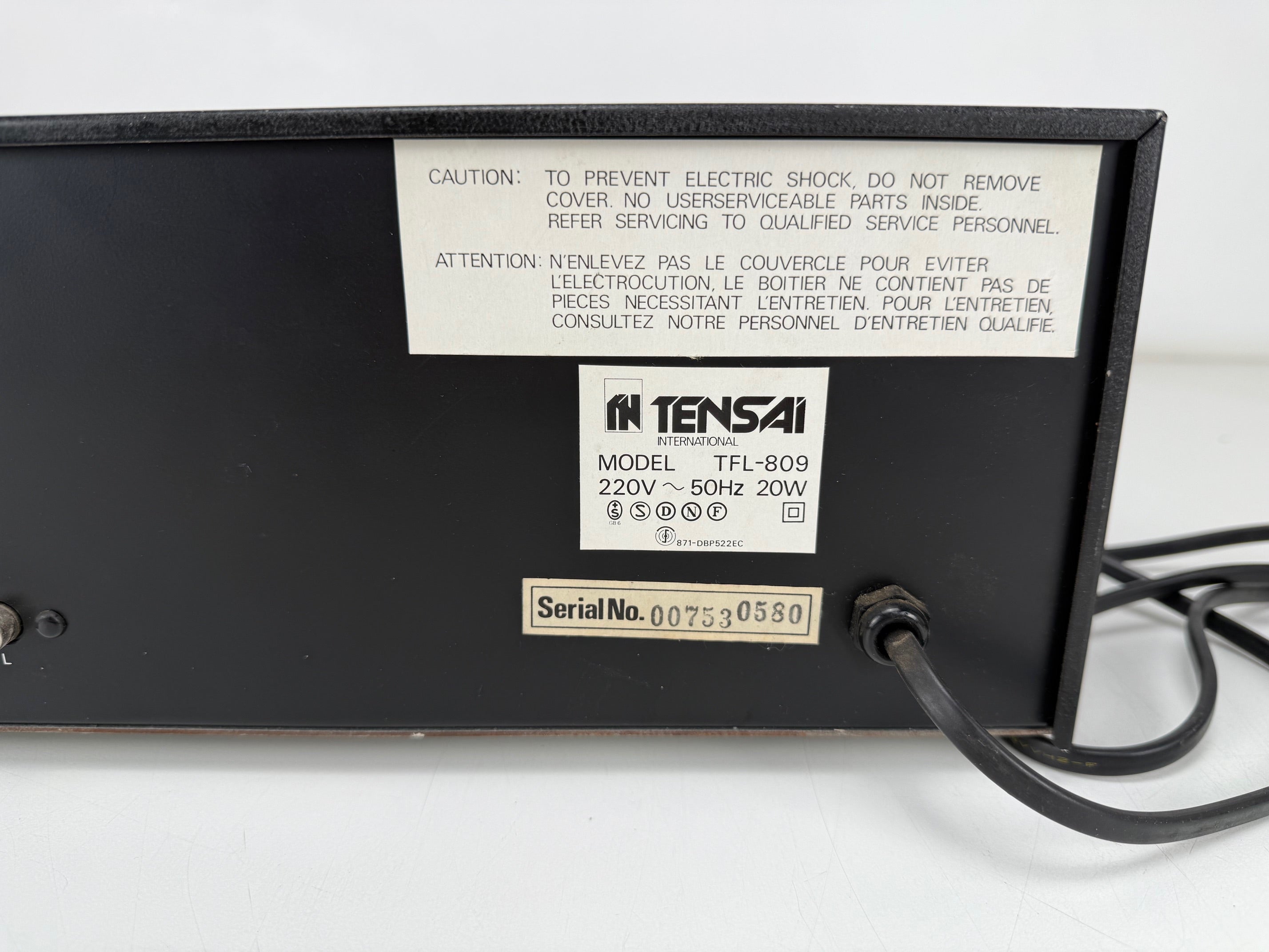 Onbekend TFL-809 stereo cassettedeck