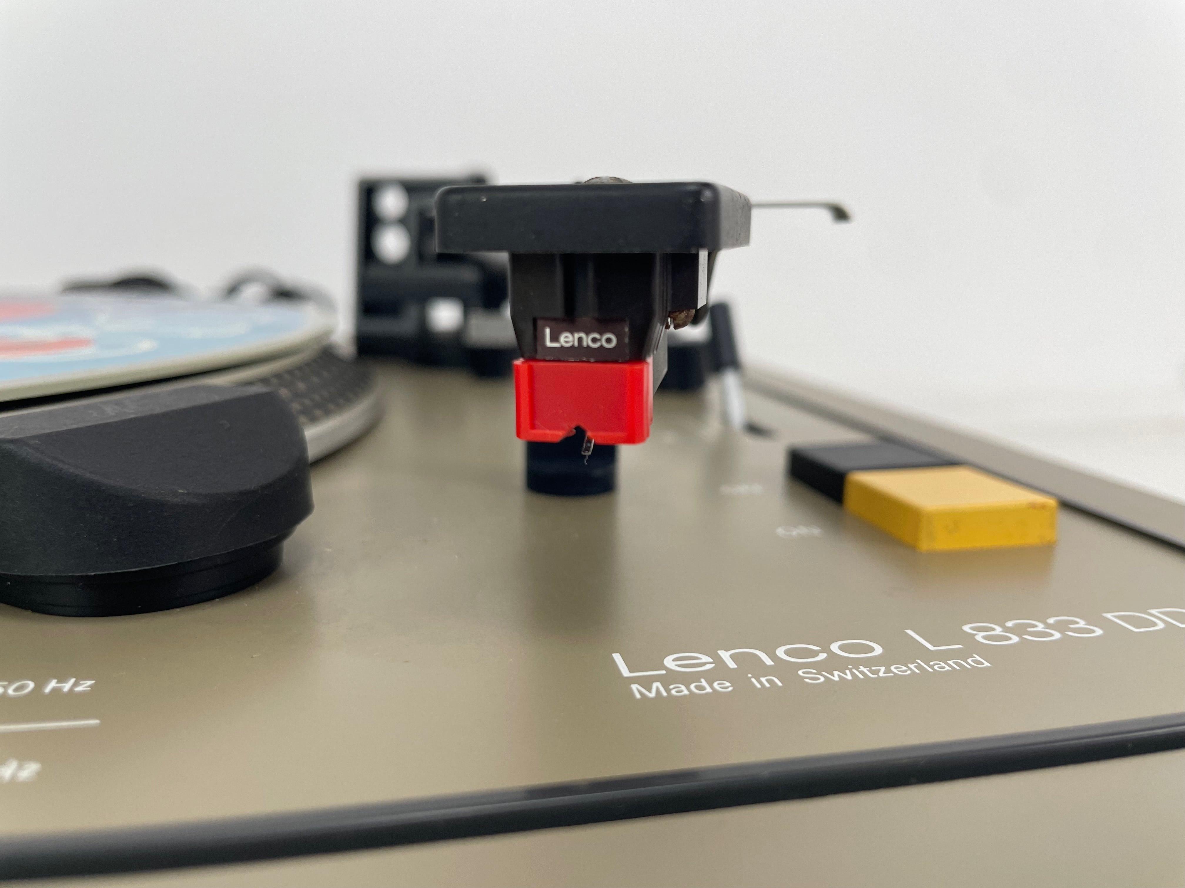 Lenco - L833D - Direct Drive Turntable - Lenco Stylus - Broken Dustcover/Strobe