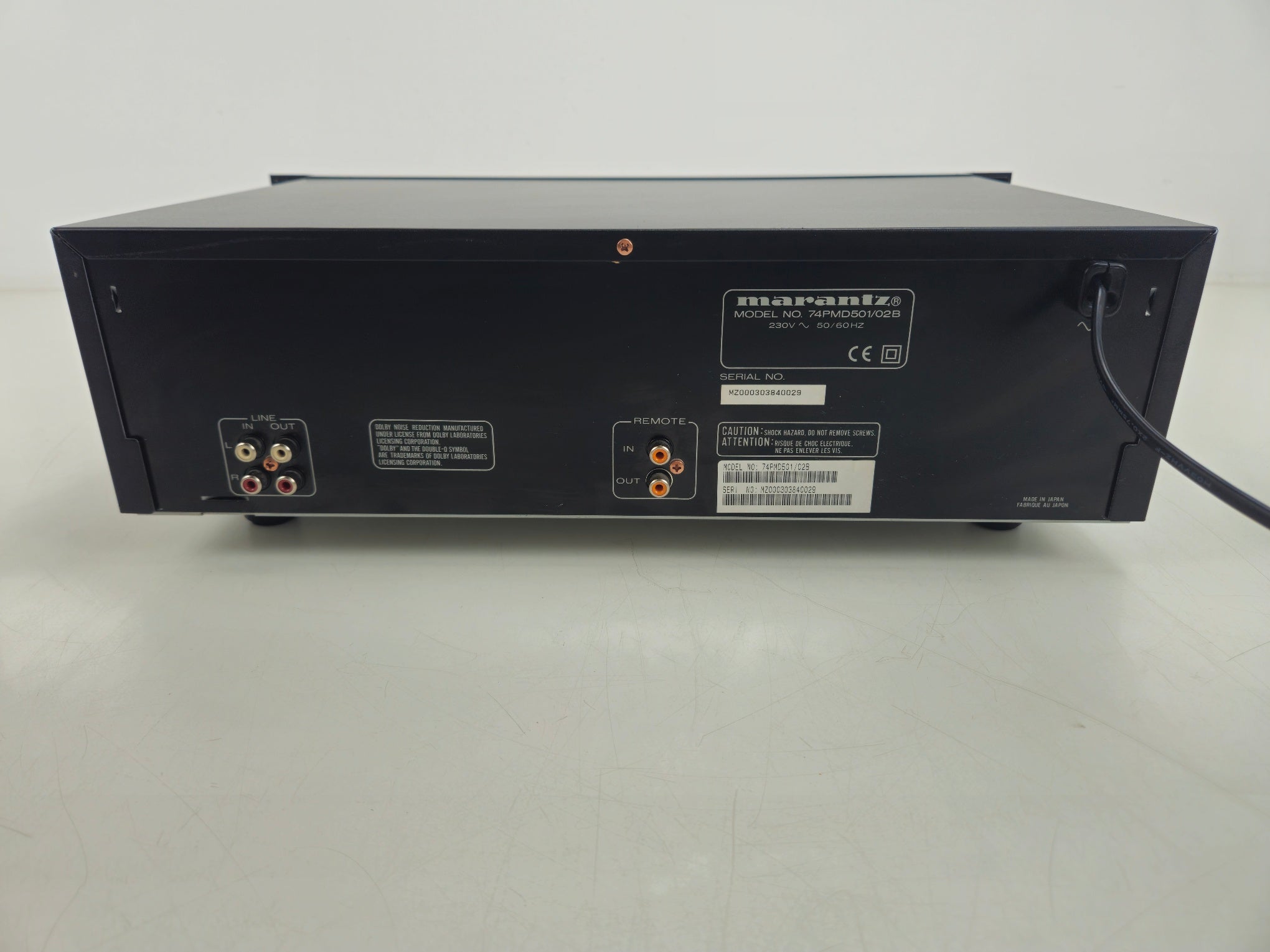 Marantz - PMD 501 - Cassette Deck - New belts - Rack-mount