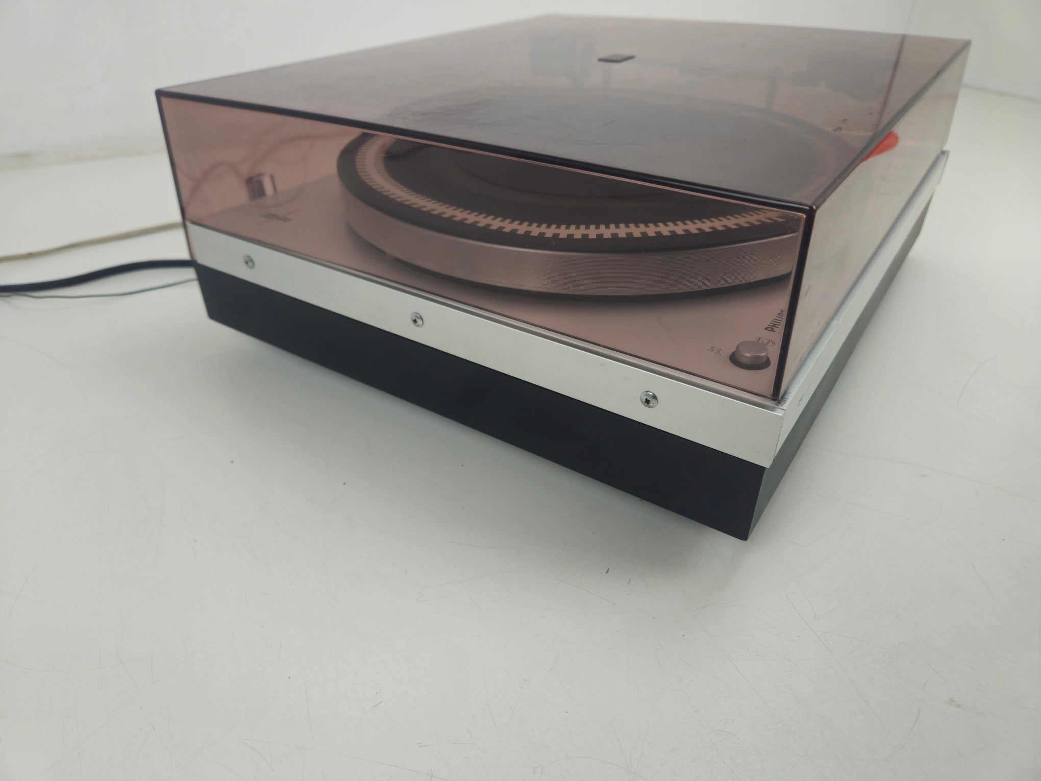 Philips - 312 Electronic - 2-Speed Belt-Drive Turntable - GP400 - New belt