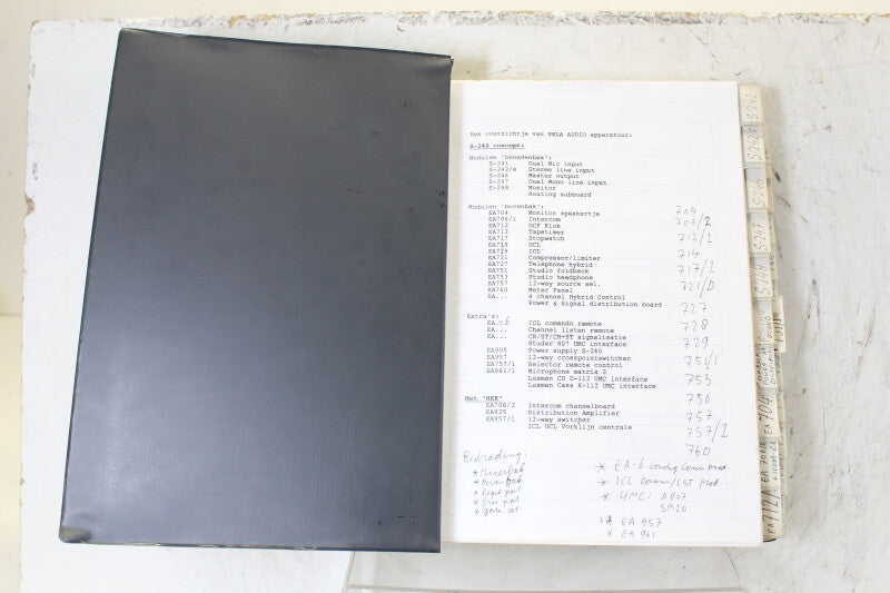Eela Audio S240 Professional Broadcast Console Manual and Schematics Book