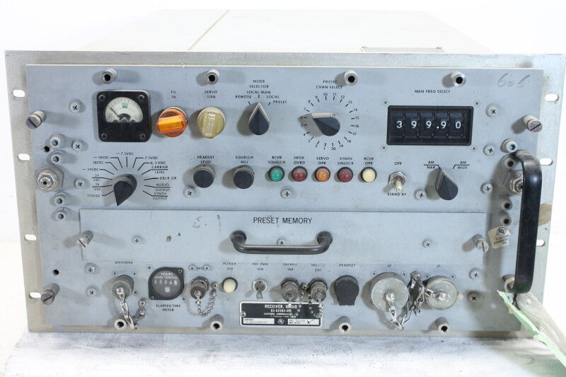 Electronic Communications, Inc. US Army Receiver Radio 01-00867-001 Model 719A