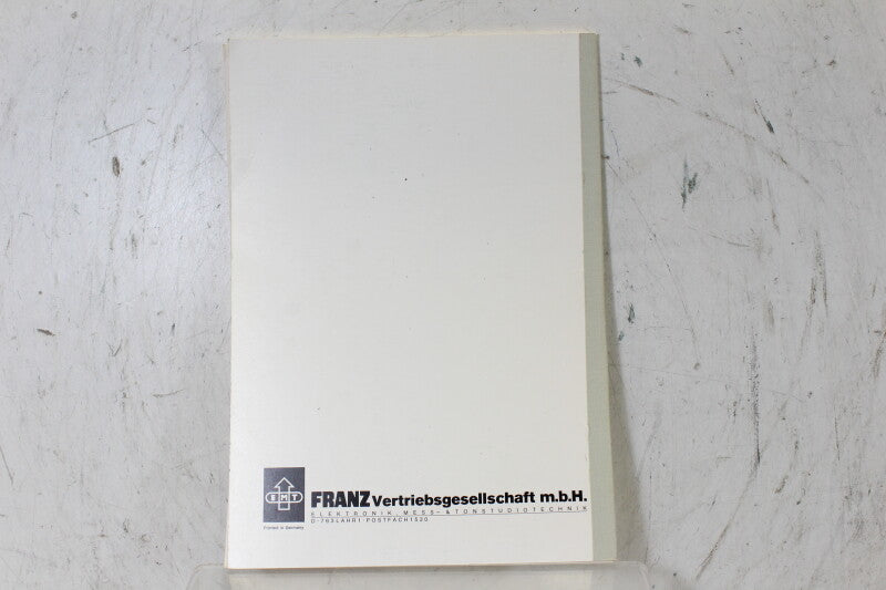 EMT Loop Matic Tape Recording Manual English