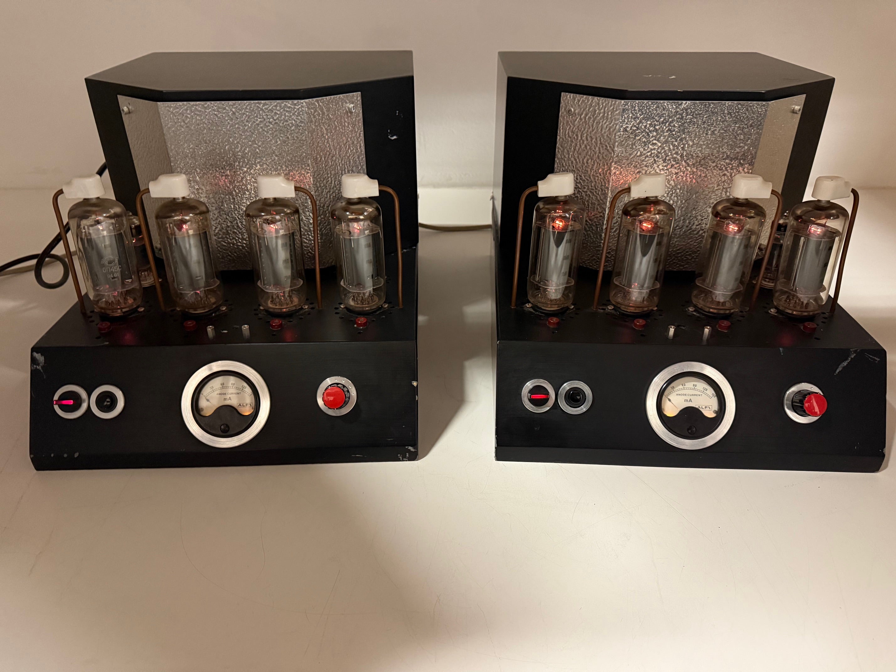Mono Tube amplifiers set 15 Watt RMS - Clas A - 4-8 Ohm - Serviced