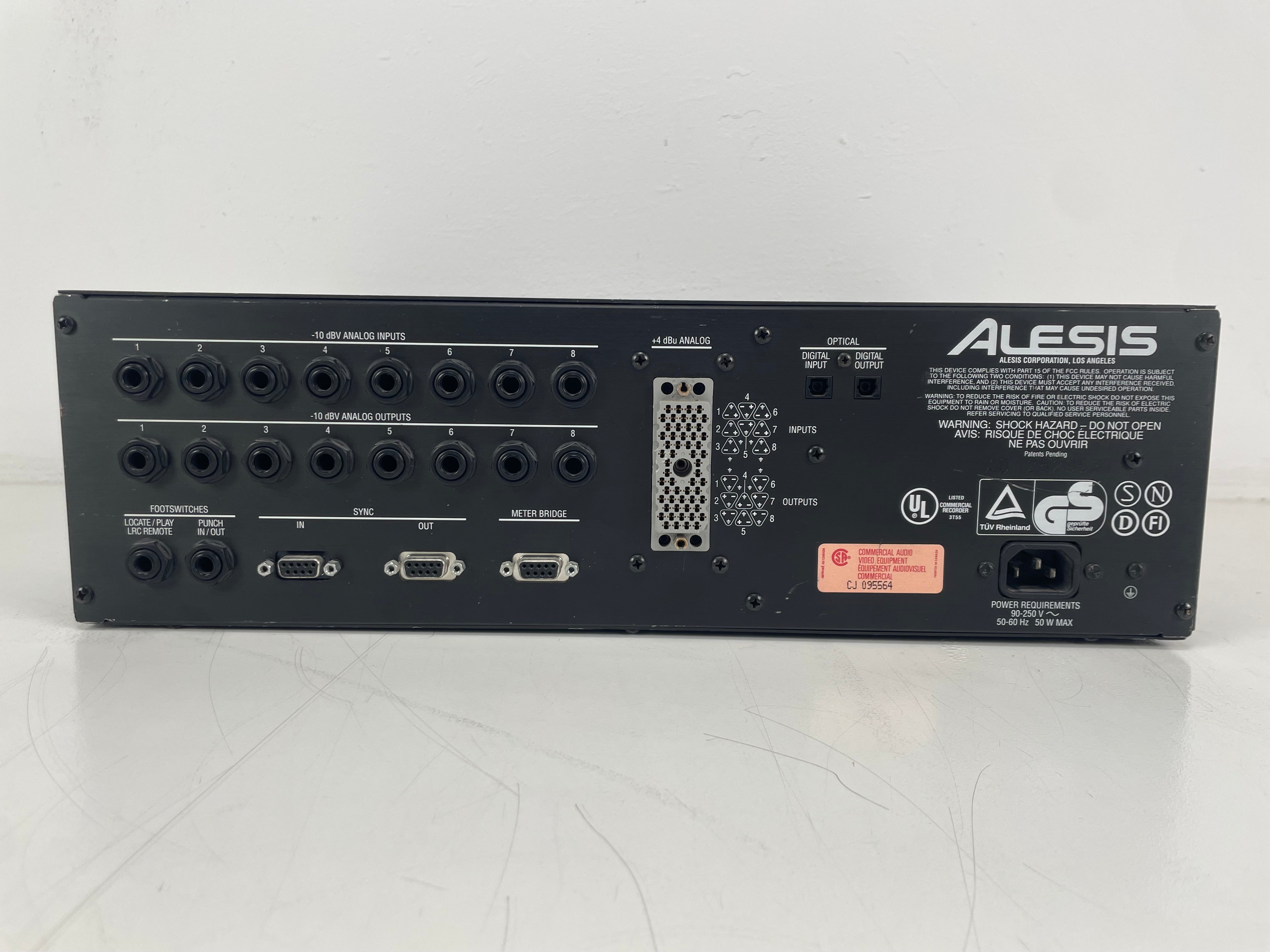 Alesis - 8 Track Professional Digital Audio Recorder - ADAT Recorder - Online As Is