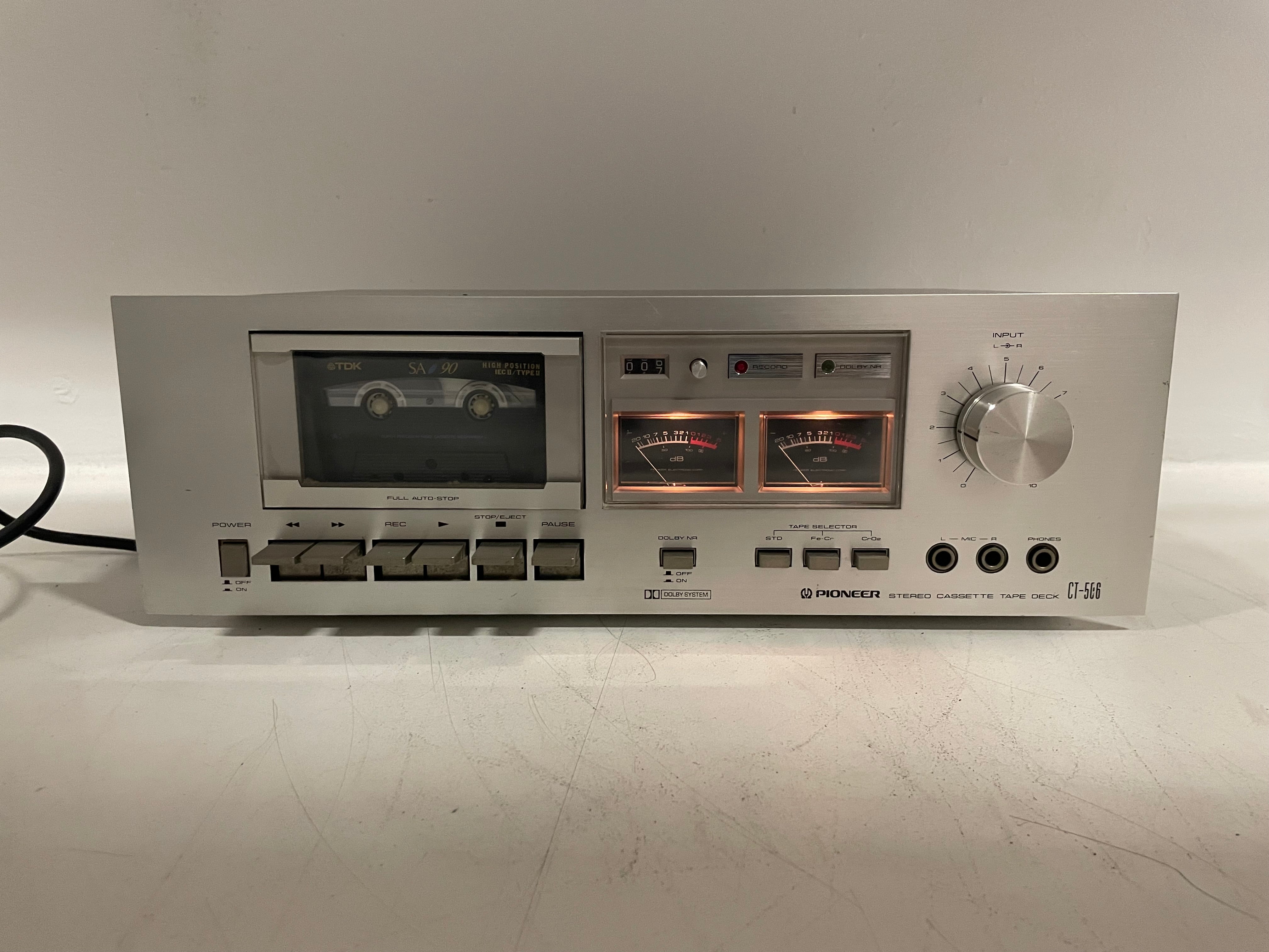 Pioneer - CT-506 - Stereo Cassette Deck - 2-Head - Serviced (Repaired/New Belts)
