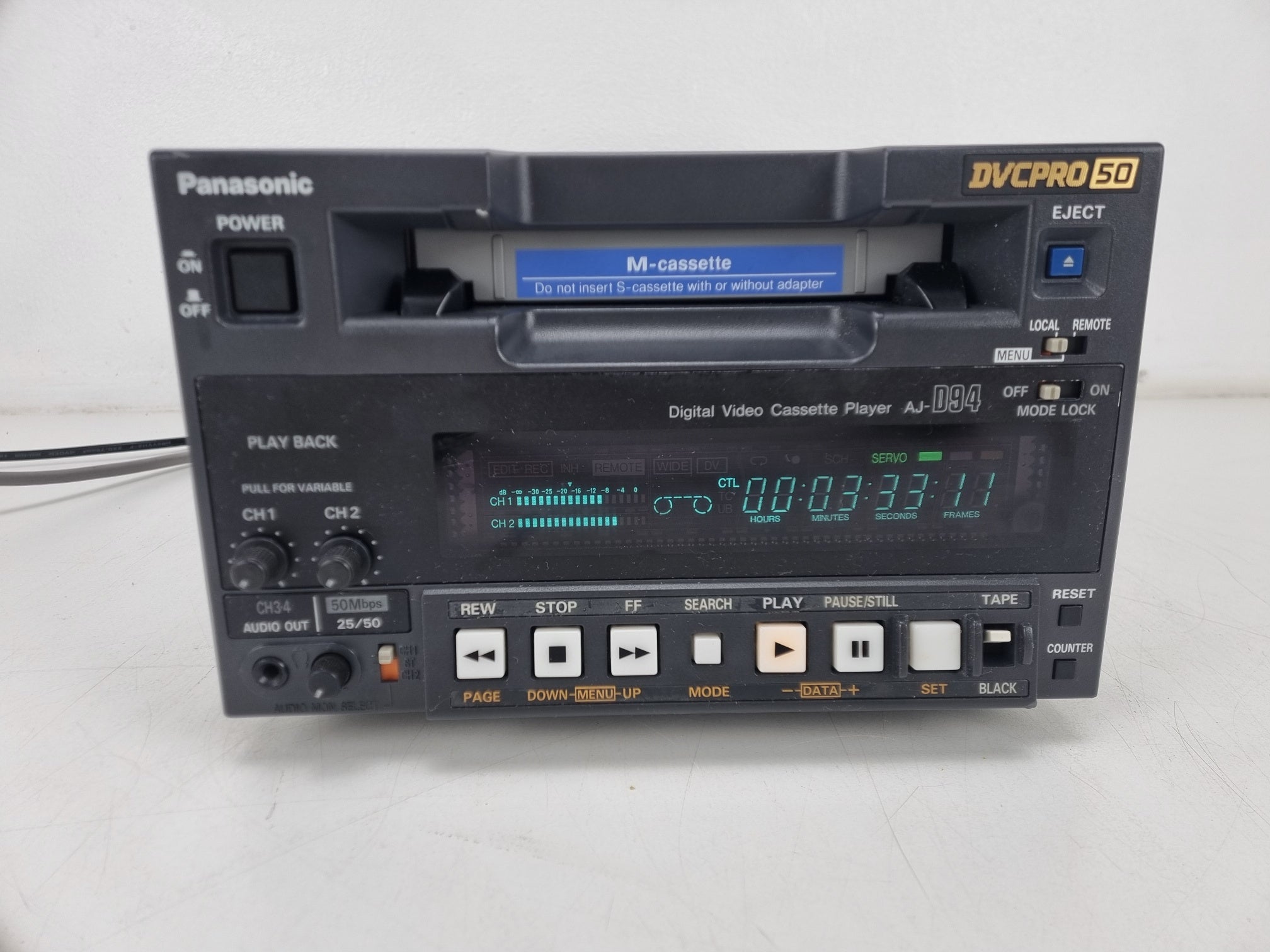 Panasonic AJ-D94 DVCPRO 50 Office Viewer - Volledig nagekeken (nr. 1)