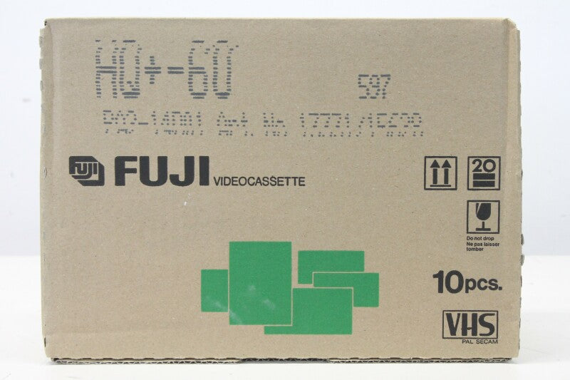 Fujifilm E-60 HQ+ - High Quality 60 Minutes VHS Videocassette, Box of 10 (No.3)