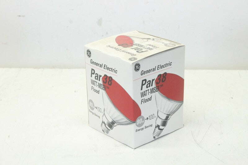 General Electric Flood Par 38 80w E27 Red