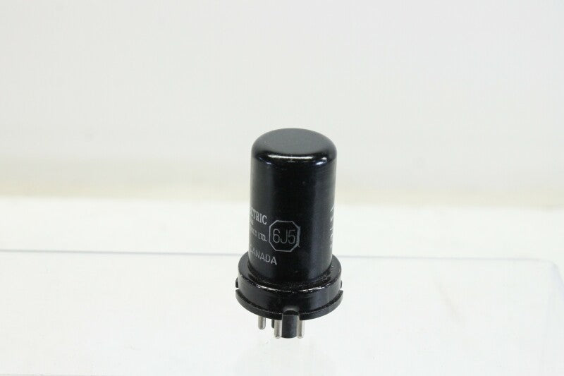 General Electric radiotron tube - 6J5 in metal case Radio/Amp vacuum tube