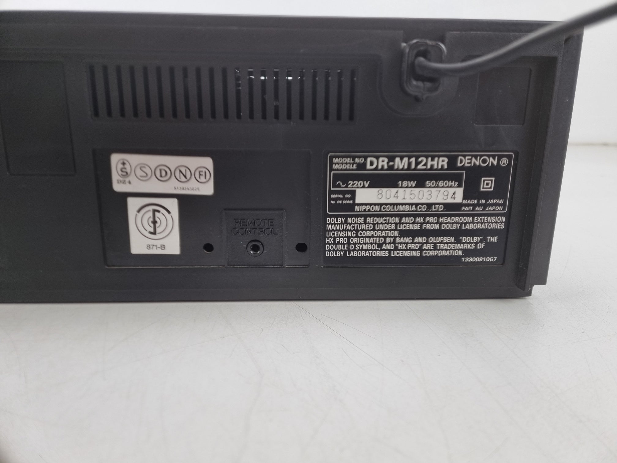 Denon DR-M12HR - Precisie Audio Component / Stereo Cassettespeler