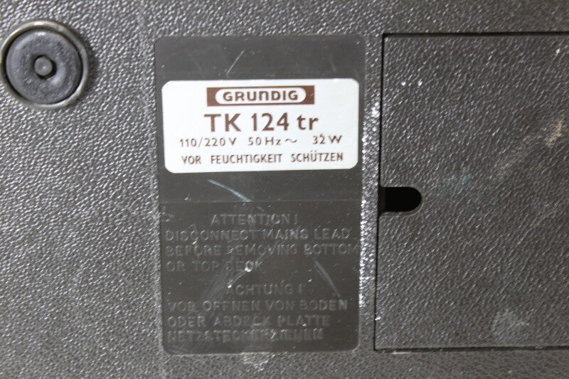 Grundig TK 124 TR Stereo Hifi Reel to Reel Recorder