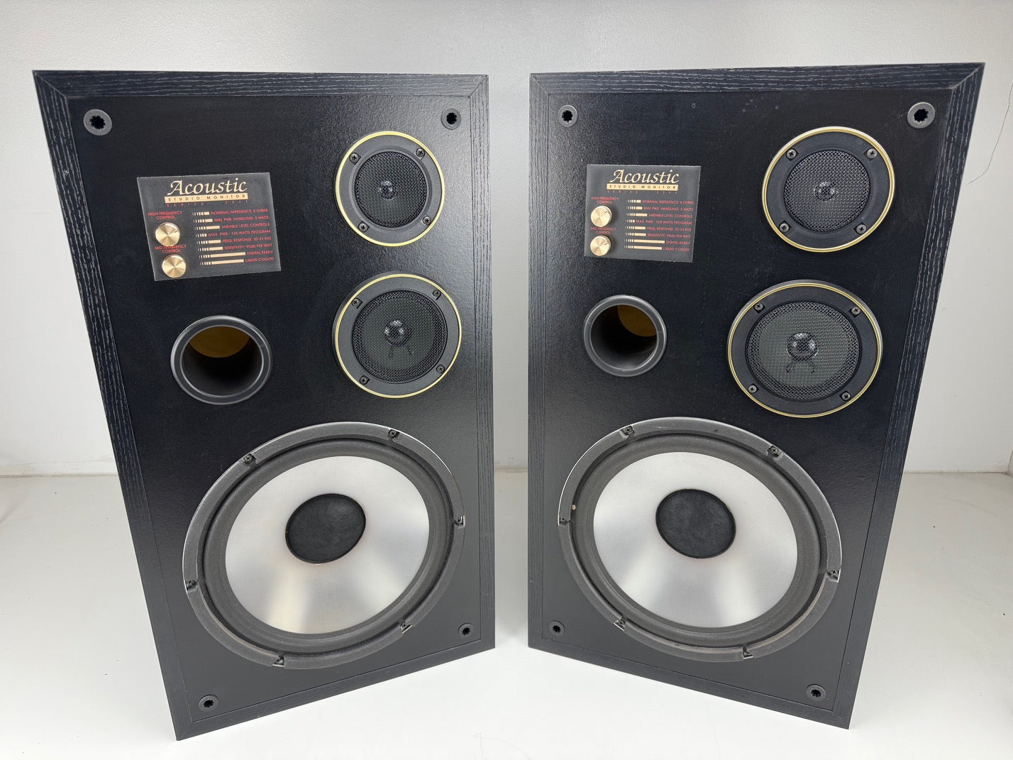 Acoustic Series 3311 Studio Monitor 3-Way Speaker set - Matching Pair