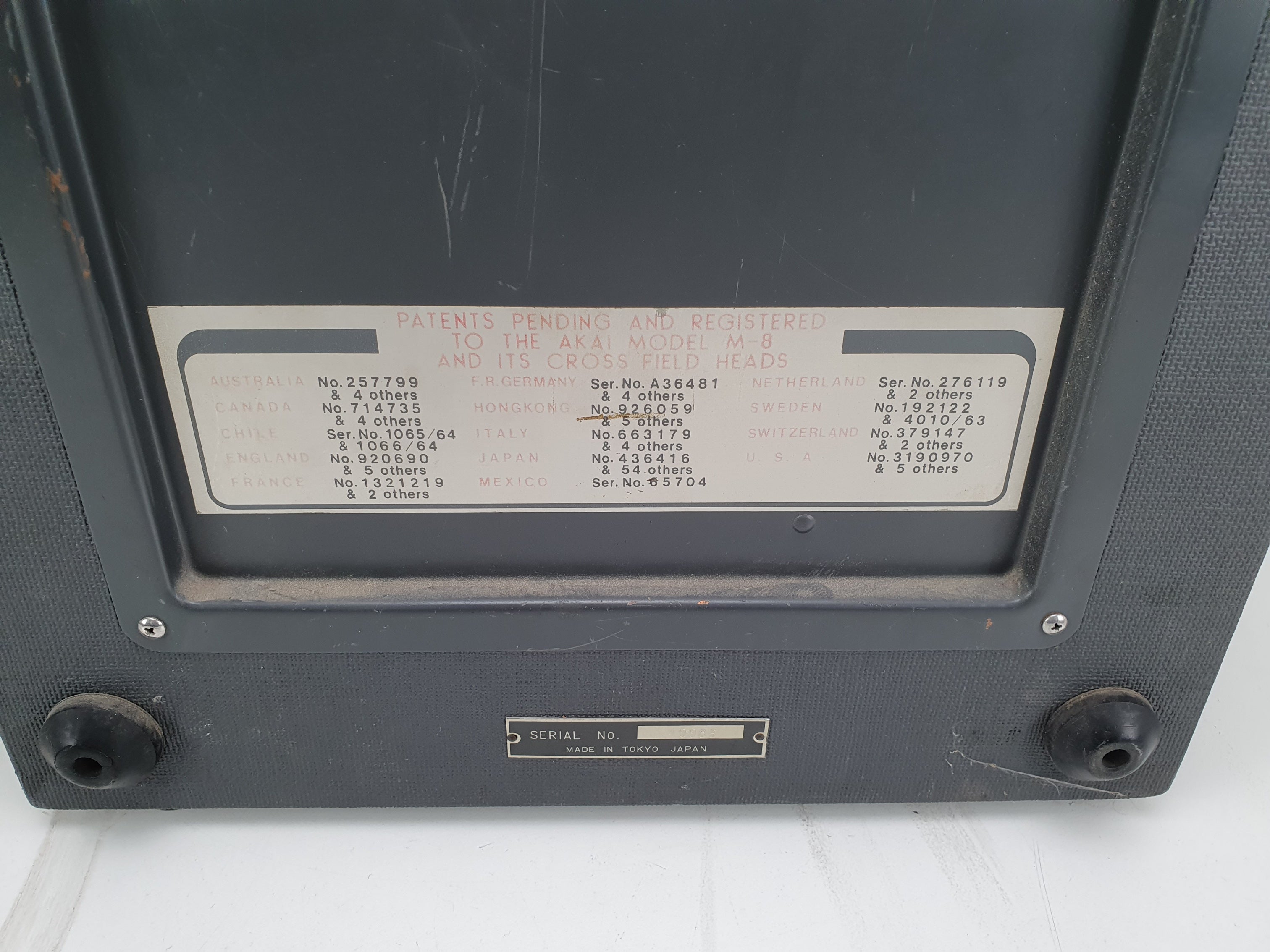 Akai M8 Stereo buizenbandrecorder - met microfoons, aandrukrol en demagnetiseerder