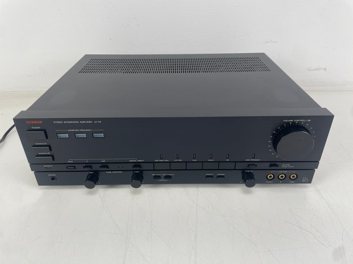 Luxman LV-113 – Stereo Integrated Amplifier – Built-In DAC – Phono MM/MC - Serviced (Cleaned)