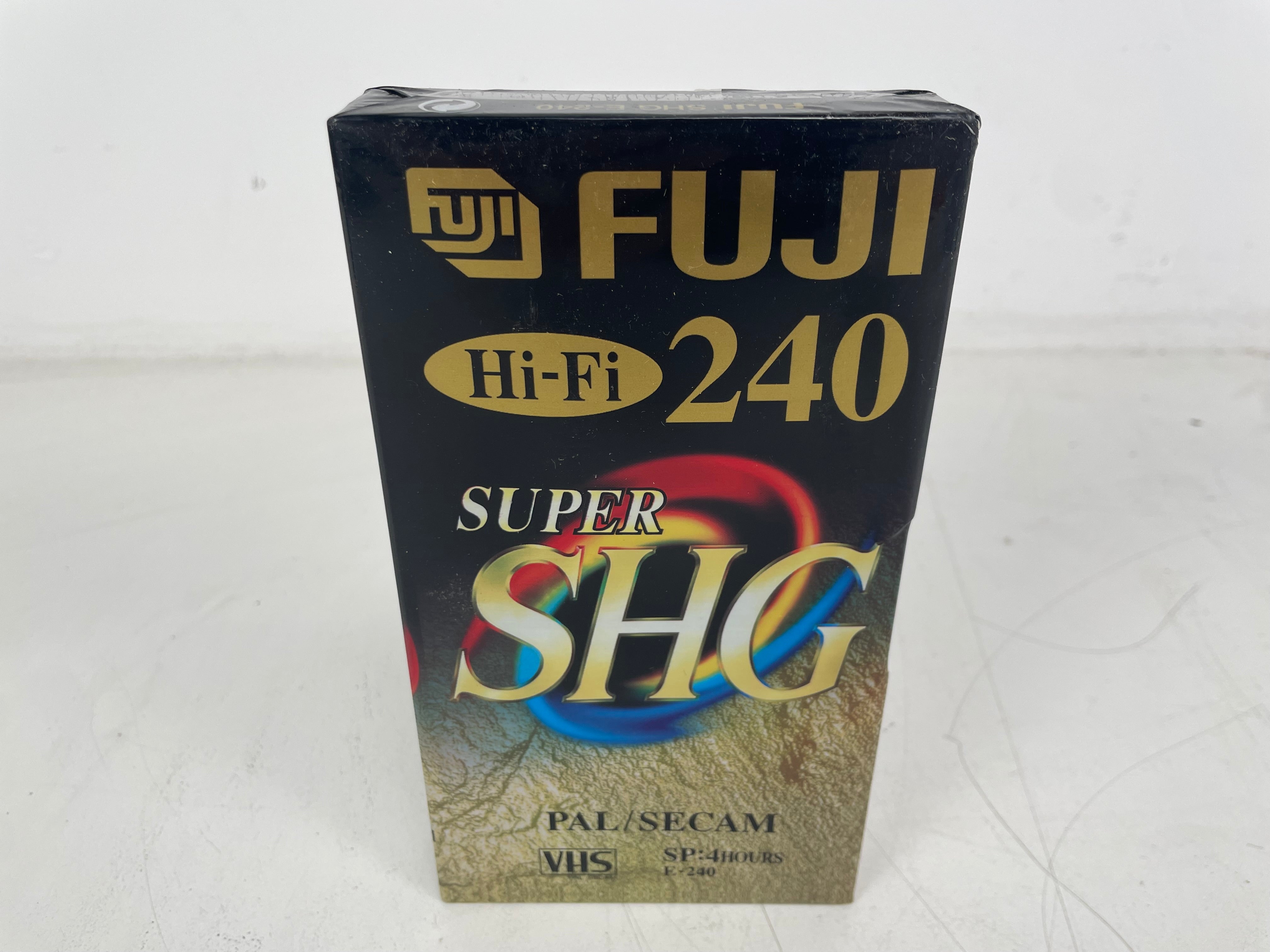 Fuji - SHG E-240 - Hi-Fi Super SHG - VHS Tape - PAL/SECAM - 240 - 4 Hrs - Sealed - NOS