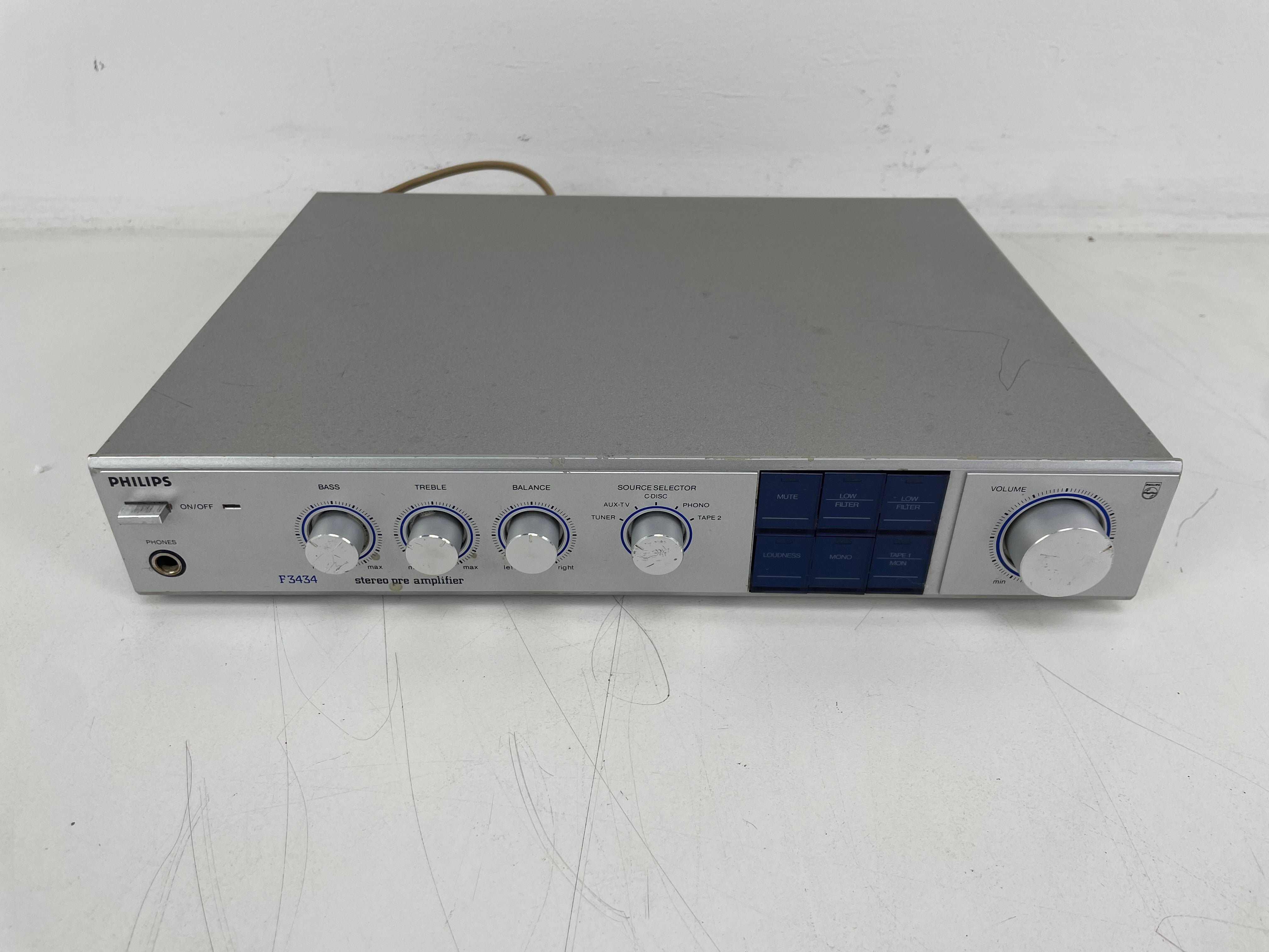 Philips - F3434/00 - Stereo Pre Amplifier - Serviced (cleaned/checked)